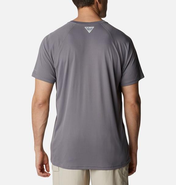 Columbia PFG Respool T-Shirt Men Grey USA (US405209)